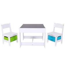 B-WARE Kindersitzgruppe Kindertisch Kinderst&uuml;hle Sitzgruppe M&ouml;bel Baby Vivo