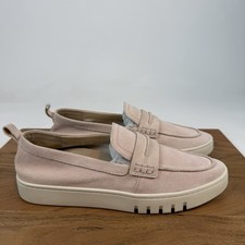 New Womens Vionic Chantel Penny Loafer Pink Suede Slip-On Sneaker Shoes Sz 9.5 M