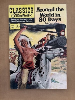Classic Illustrated Comic #69 MAR 1950 Around The World In 80 Days VG/EX Vintage
