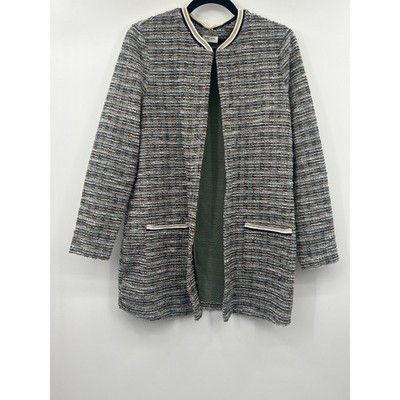 Gerry Weber Collections Tweed Bouclé Longline Jacket Size 10 Preppy Business