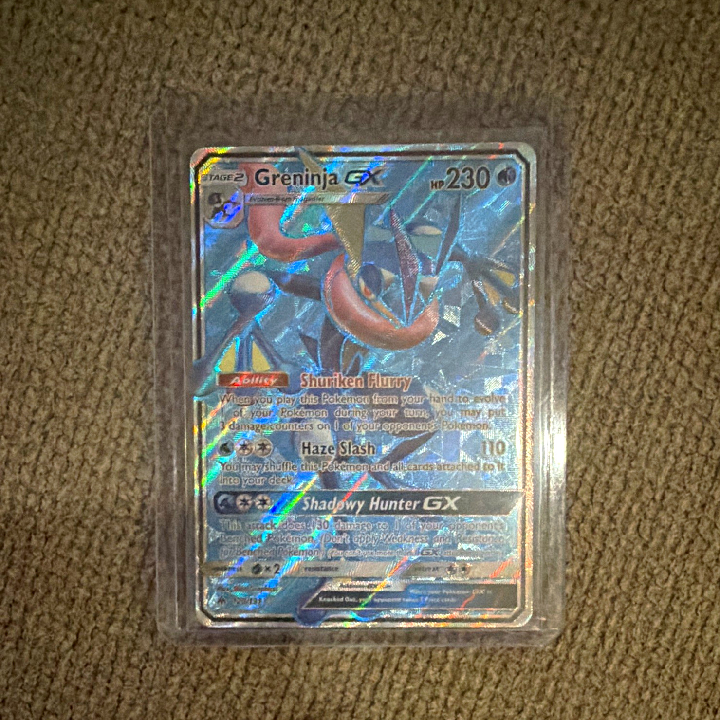 Pokemon TCG Greninja GX SV56/SV94 Ultra Rare Full Art Holo EN 230HP 2019