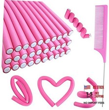 30PCS 9.45" Flexi Rods Curlers Set for Short and Long Hair - 31 Piece Set
