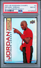 2021 Upper Deck Goodwin Champions PSA 8 Michael Jordan Platinum Legacy #4