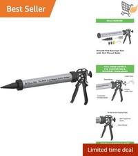 Manual Sausage Caulking Gun 20 oz Aluminum 12:1 Drive for Adhesives Fast