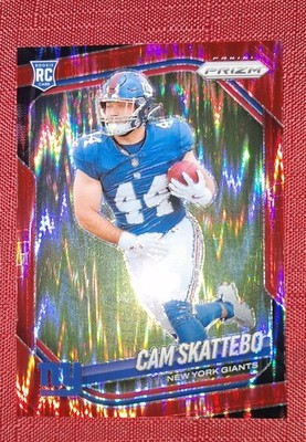 2025 Panini Prizm - Rookies Cam Skattebo #363 Red Flash Prizm (RC)