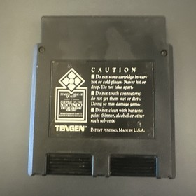 Tengen Skull And Crossbones Nes Black  Game Cartridge
