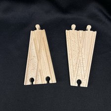 Brio Compatible Wooden Railway Tracks V Switching Peices Male  Female