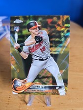 2018 Topps Chrome Austin Hays Gold Wave /50 RC Plus Auto RC White Sox/ O's
