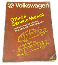 Volkswagen Official Service Manual Type 3 Fastback Squareback 1968-1973 Bently