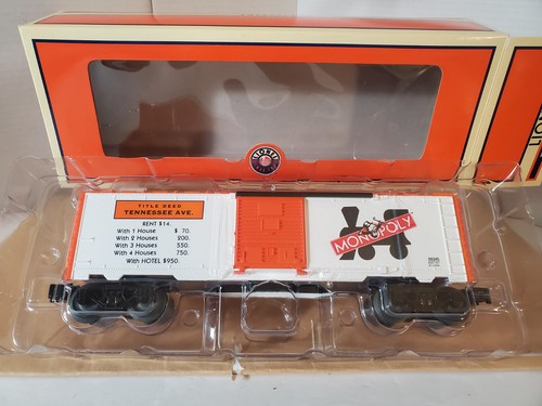 Lionel 6-39345 Tennessee Avenue Monopoly Boxcar Nuevo OB Construido 2011 Calibre O | Condition: New
