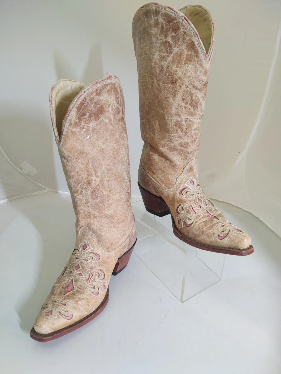 Bottes Corral Pour Femme - Cuir Noir - Style Western Avec Clous