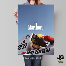 Ayrton Senna Inspired Formula One F1 Print - wall art poster A4 A3 A2 A1
