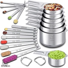 Professional 20-Piece Measuring Cups and Spoons Set - Precision for Your Kitchen