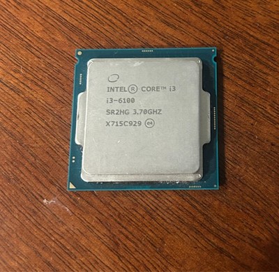 Intel Core i3-6100 Dual-Core 3.7GHz 512KB/3MB Cache Socket 1151 Deskto CPU SR2HG