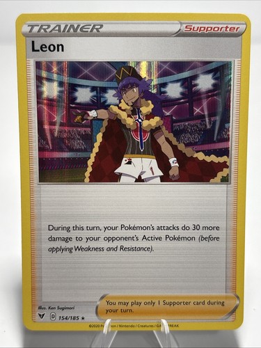 Pokémon TCG Leon Vivid Voltage 154/185 Holo Rare