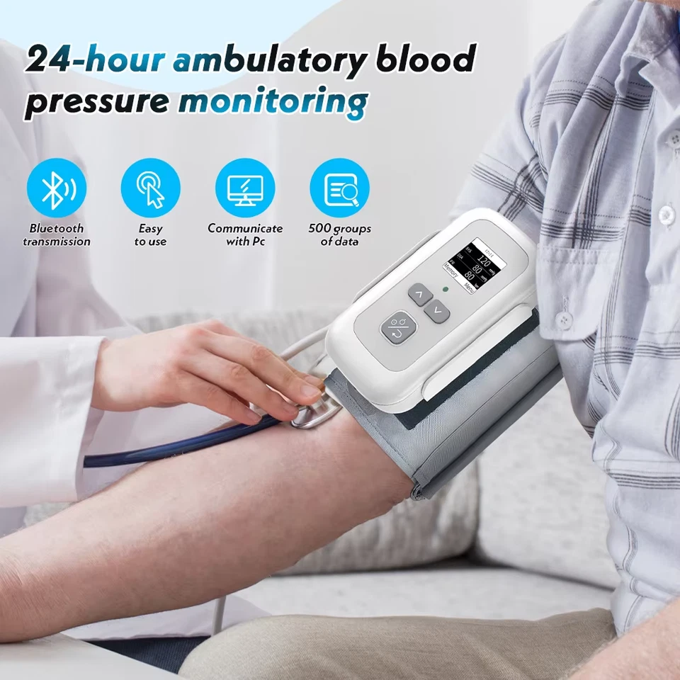 Monitor de presión arterial ambulatorio CONTEC ABPM70 brazo superior máquina Holter nueva en caja Foto 2 de 4