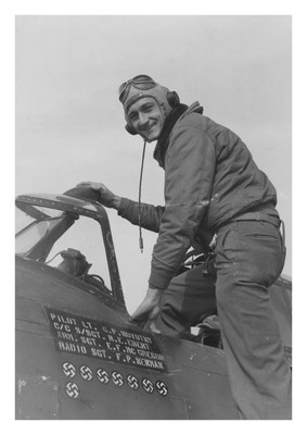 USAF fighter pilot steps into cockpit Italy