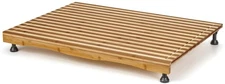 Bamboo Stovetop Cover & Countertop Cutting Board with Adjustable Legs, Dual-p...