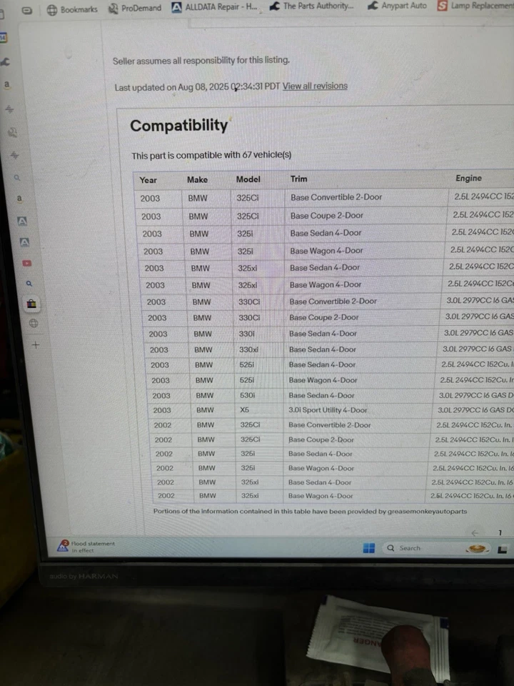 Tampa da válvula 72539JFRT 2003 2004 2005 para 2002-2006 BMW X5 - Imagem 3 de 3