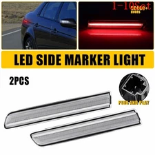 LED Rear Red Fender Side Marker Lights For 2004-2008 Acura TL base CLEAR 1-10Set
