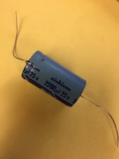 NICHICON 2200 UF 25V AXIAL CAPACITOR NEW