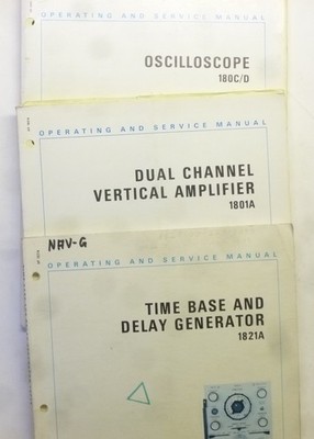 Service Manual,  Oszilloskop HP 180 C/D Vertical Amplifier 1801, Time Base Delay