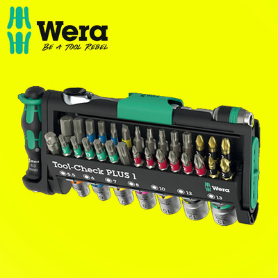 Wera 05049055001 Tool-Check PLUS 1,39-tlg. Steckschlüssel-Knarren- & Bit-Satz