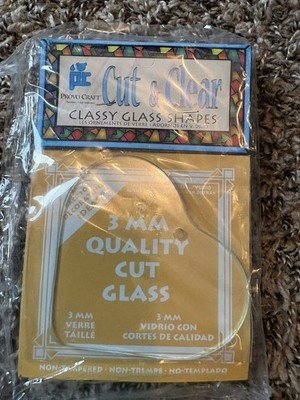 Cut And Clear Classy Glass Shapes Heart  Shape Pack Of 6