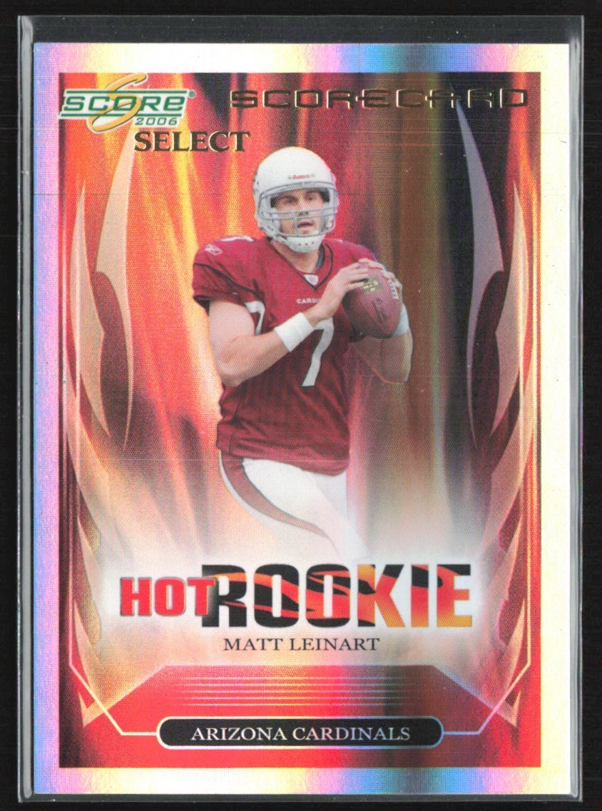 Matt Leinart 2006 Score Select Hot Rookies Scorecard RC /125 #1 Arizona