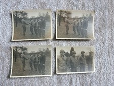 4 Piece Censored WW2 Original Photo Lot, Battlefield Promotion Named Officer