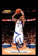 Signed Basketball Card Auto Thabo Sefolosha 2009-10 Panini #235 Thunder