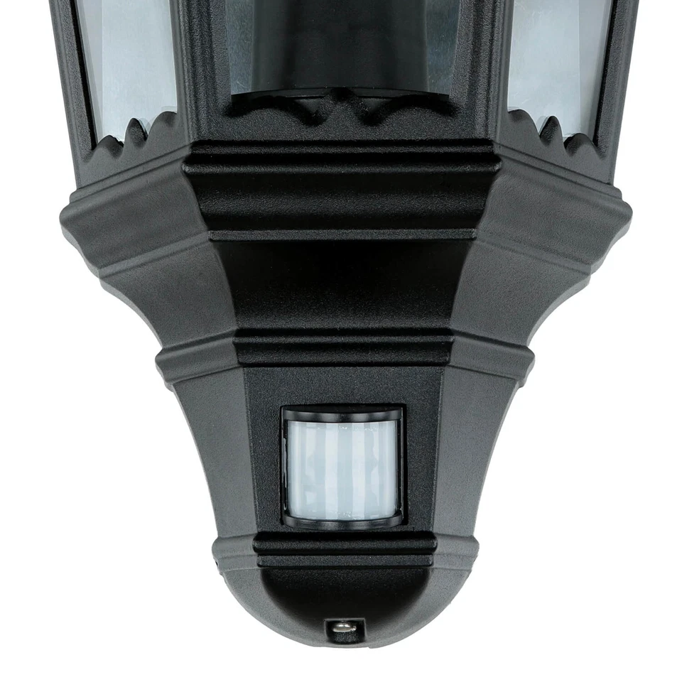 Massive Außenleuchte mit Bewegungssensor Schmiedeeisen IP43 E27 Haus Wand Lampe - Bild 4 von 4