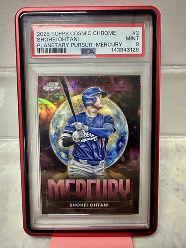 2025 TOPPS COSMIC CHROME PLANETARY PURSUIT MERCURY #PPM-2 SHOHEI OHTANI PSA 9