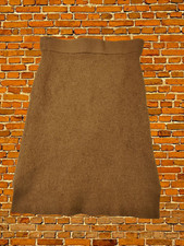 MAX MARA LEISURE SIZE SMALL S BROWN WOMEN SKIRT KNIT STRAIGHT PENCIL CASUAL WORK