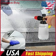 1/4" Snow Foam Pressure Washer Gun Car Wash Soap Lance Cannon Spray Jet Bottle.