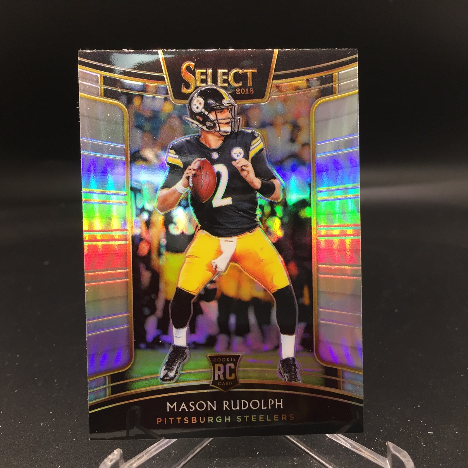 Mason Rudolph 2018 Panini Select Silver Prizm 12 Pittsburgh Steelers Rookie