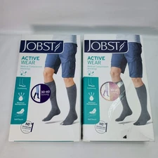 Lot Jobst Active Wear Unisex Men Sz L Knee REG FULL CALF Socks Compression 30-40