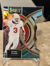 2023 Panini Select - Premier Level Budda Baker #107 Black & Green Prizm Die-Cut