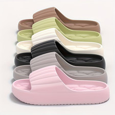 Women EVA Slippers Thick Sole Non Slip Slides Indoor Outdoor Beach