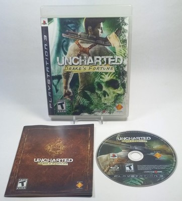 Uncharted Drake's Fortune (Sony PlayStation 3 2007) PS3 CIB w Manual Naughty Dog