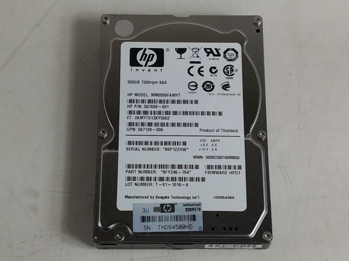 Lot of 2 Seagate HP 9FY246-784 500 GB SAS 2 2.5 in Drive - Picture 6 of 6