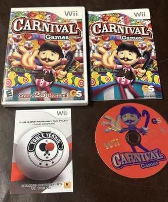 Carnival Games Nintendo Wii Multiplayer Party Game CIB w Manual Free Shipping