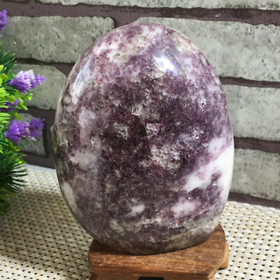 RARE ! Marvelous Lepidolite Purple Mica Globe Reiki Crystal  Ornaments 780g