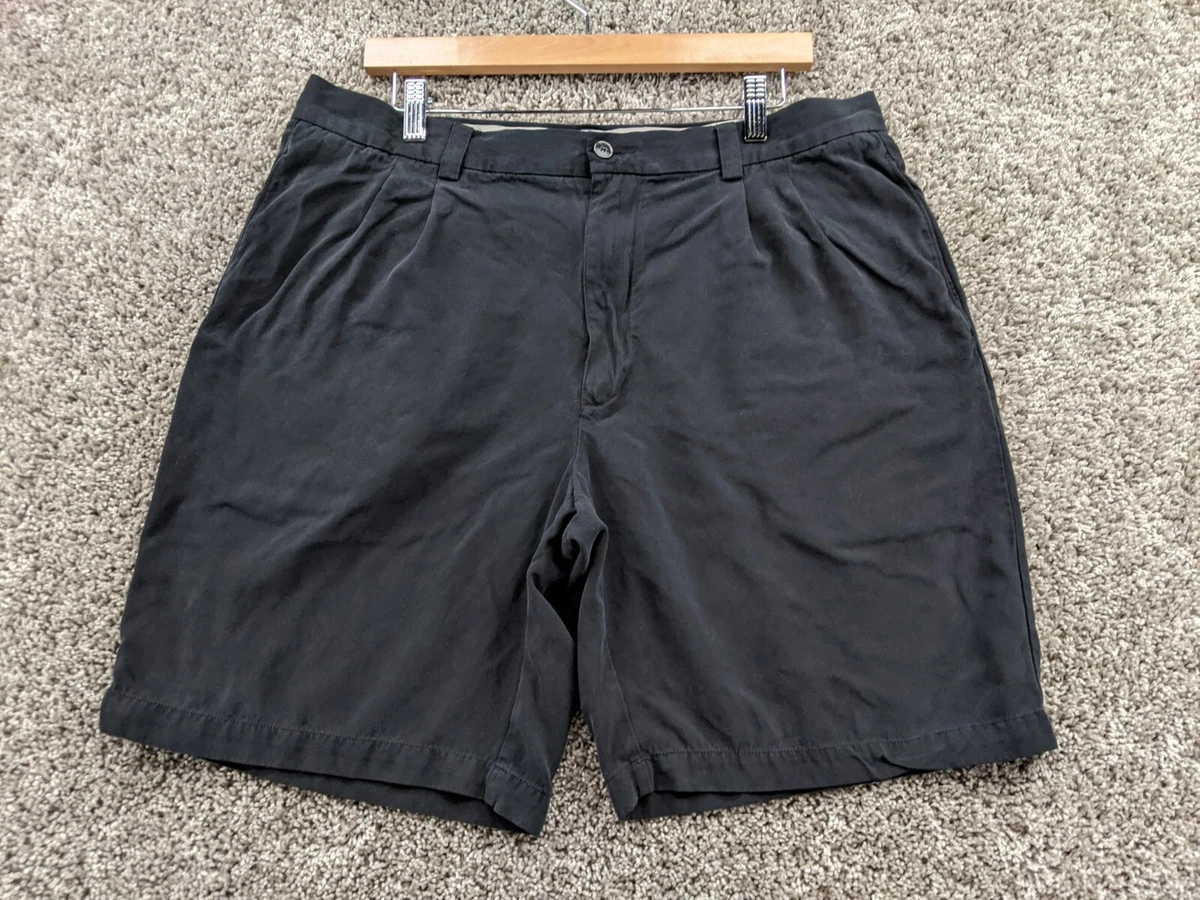 Tommy Bahama Silk Shorts Mens 36 Fits 35 Black Casual Golf Relax