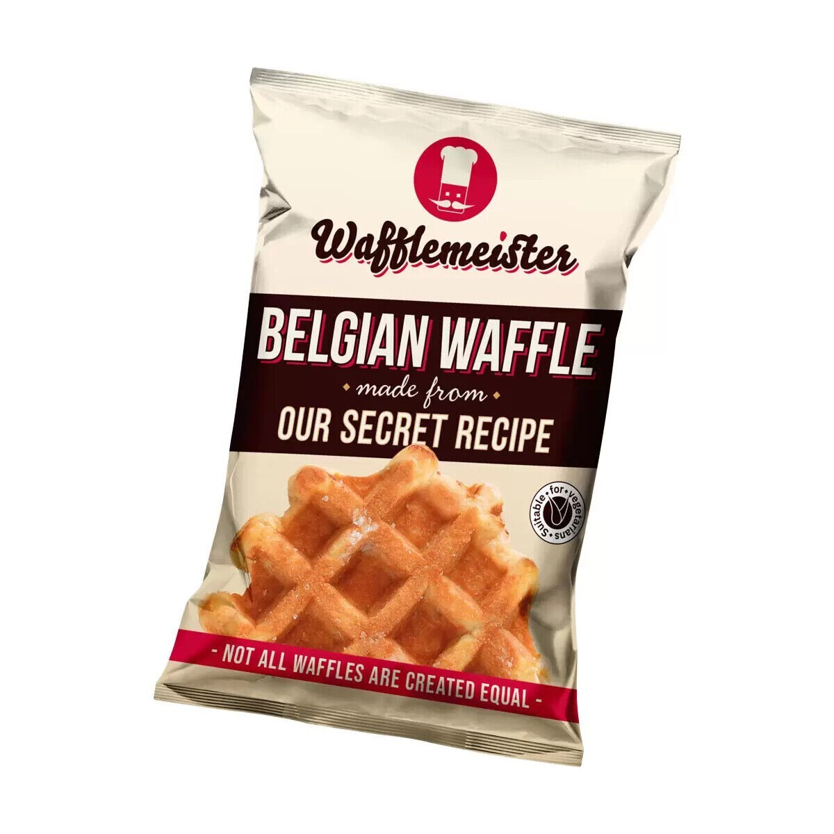 Wafflemeister Belgian Sugar Pearls Waffles Snack Packets 14x90g-Pack of 1260g