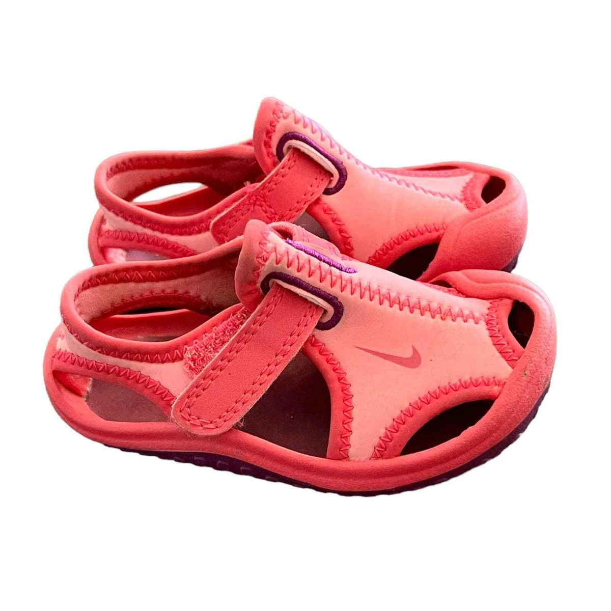 porselein Tarief Wegrijden Nike Sunray Protect Water Shoes size 5 toddler Pink Purple | eBay