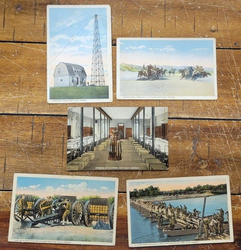 Fort Riley WWI Antique Postcards Lot of 5 US Military | eBay