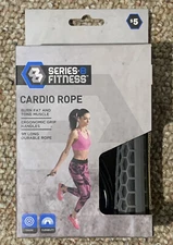 Cardio Jump Rope Serie 8 Fitness burn fat tone muscle 9" New  for Beginner M9 M