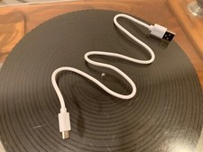 New White Micro USB Cable Short 19" inches