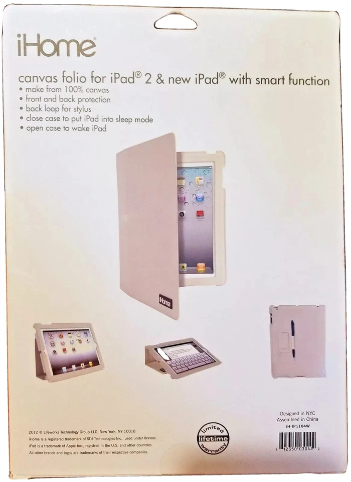 NEW Canvas Folio for iPad 2 & 3 with Smart Function & Loop for Stylus - Image 2 of 4